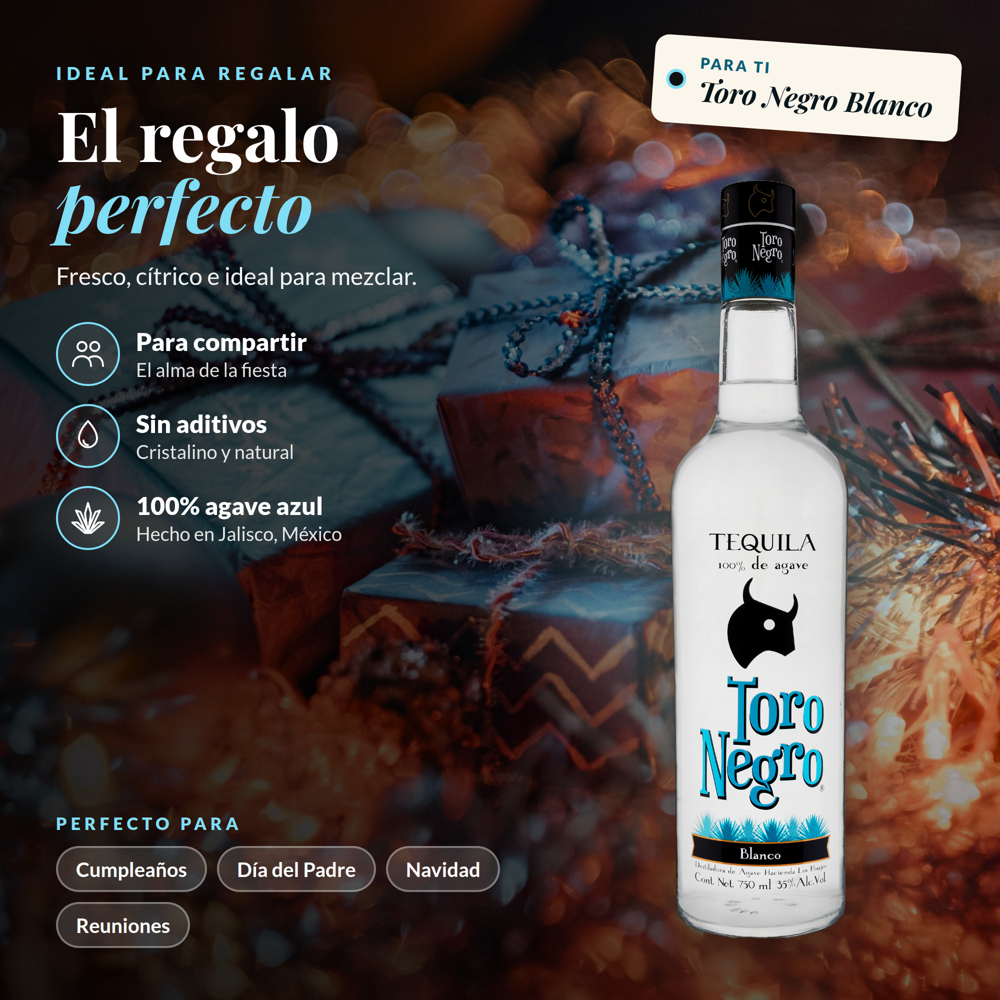 Toro Negro Blanco 9